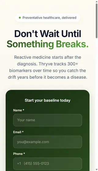 Preventative, not reactive