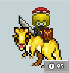 Tirando onda de Pet do Habitica Tiranossauro Amarelo