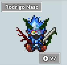 Personalização no Habitica. Super Sayajin de chifres adaptado.